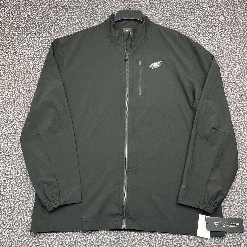 Philadelphia Eagles Windbreaker Jacket Men Large Fanatics Signature Full Zip New